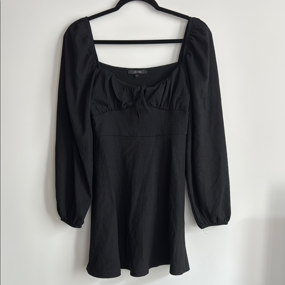 gb fashion Black Long Sleeve Dress Size S